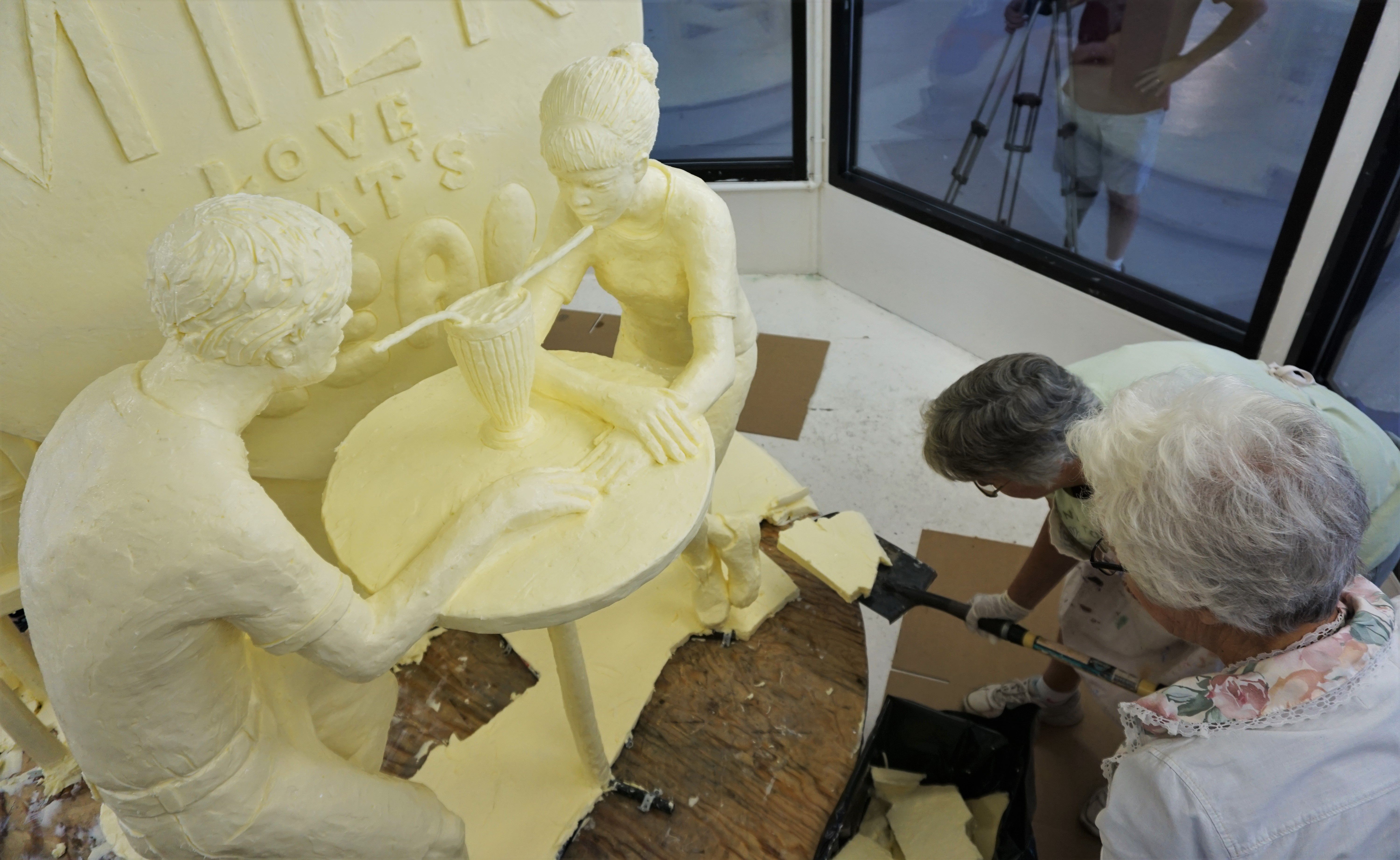 Bye butter! Watch butter sculpture dismantled after 2019 NYS Fair