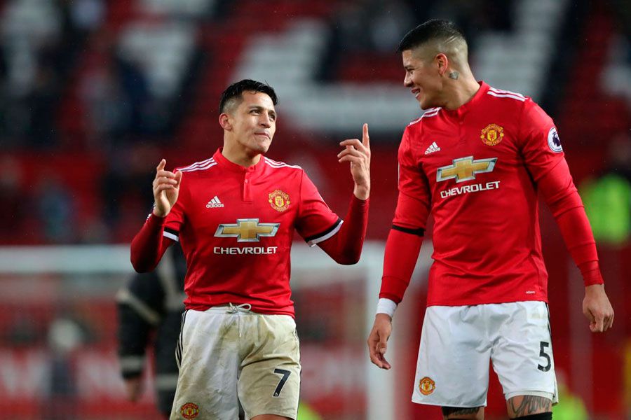 Alexis Sánchez, Marcos Rojo