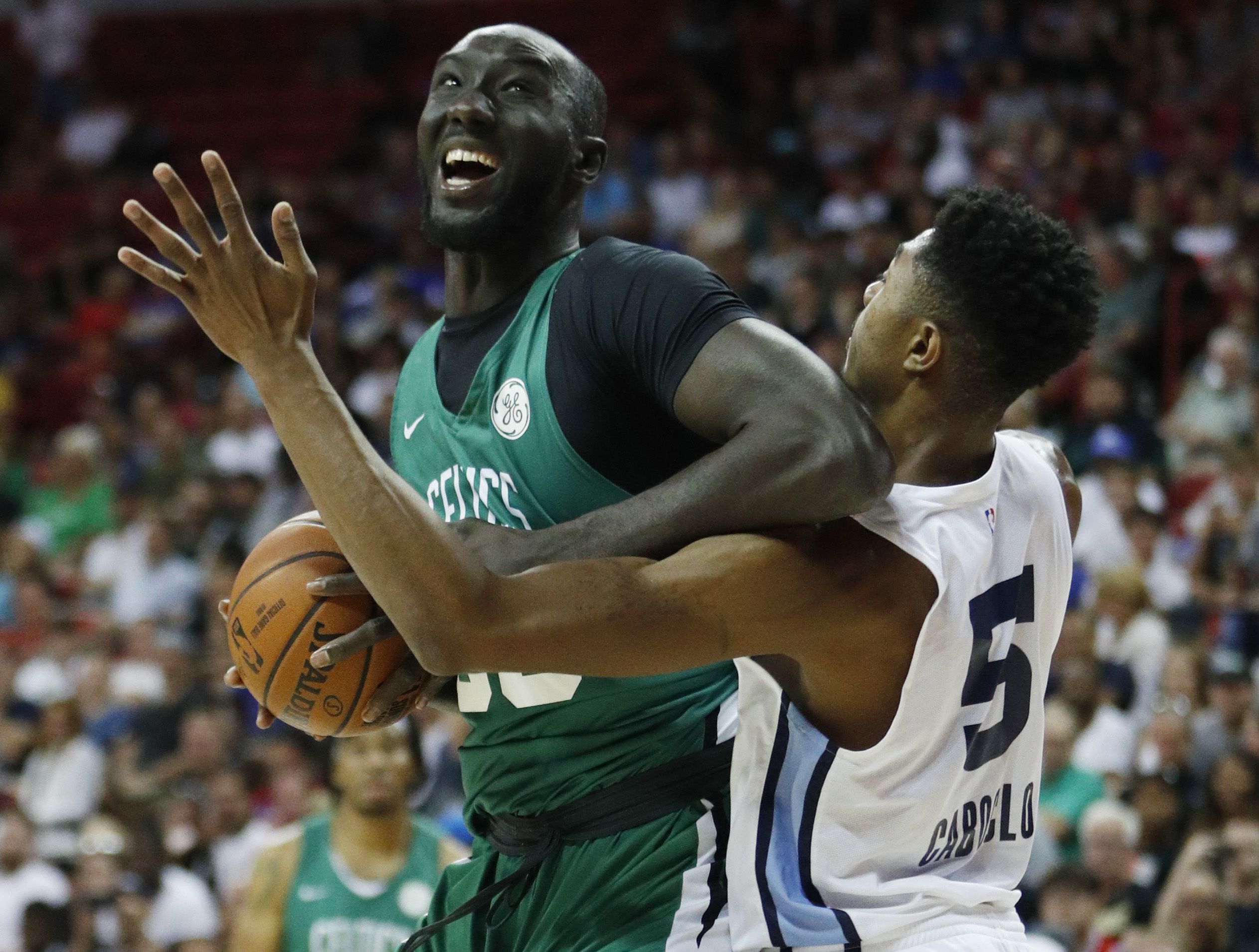 Tacko Fall Signed Boston Celtics Jersey (YSMS COA) 7 ft 7in Tallest Ever in  NBA