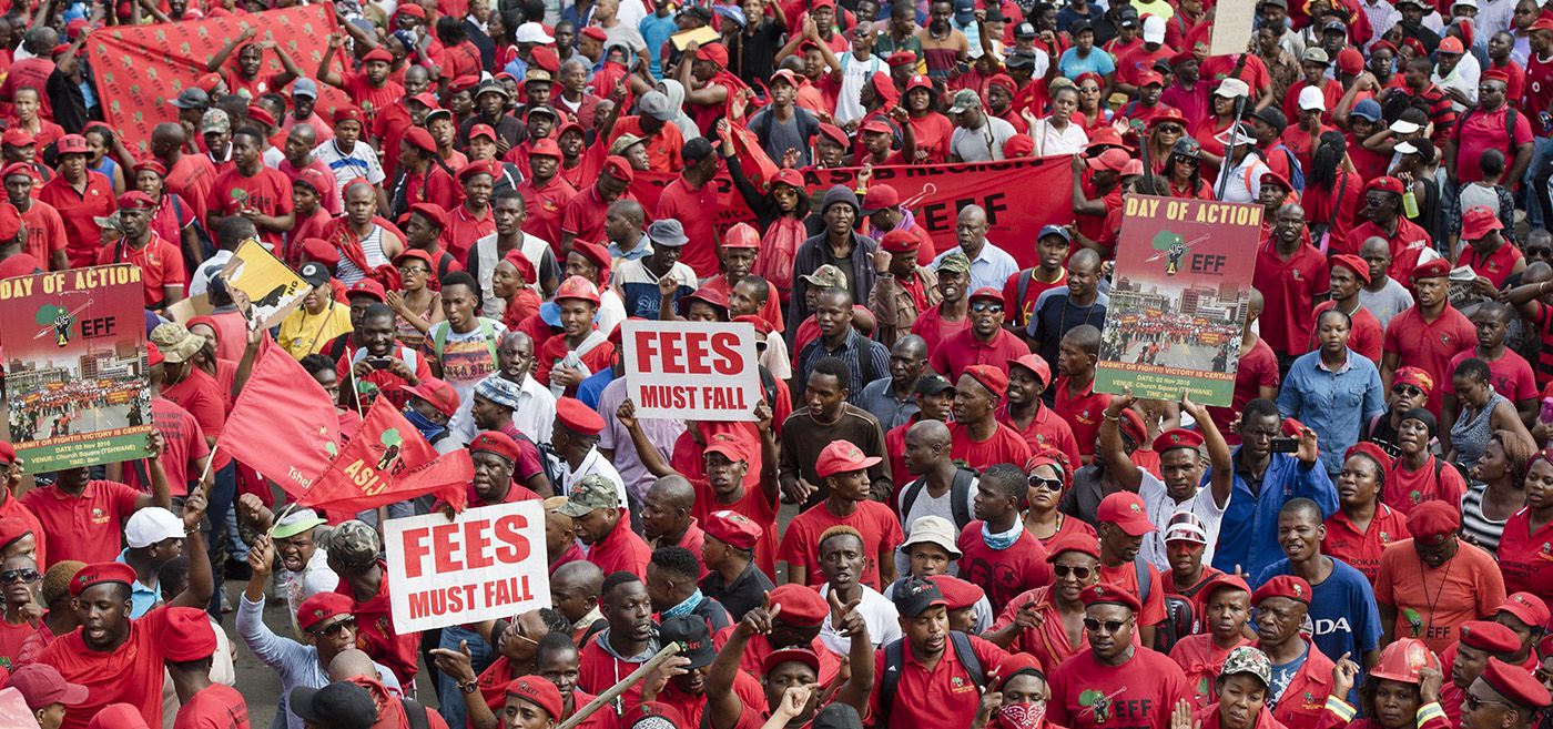 Marcha en Pretoria, Sudáfrica