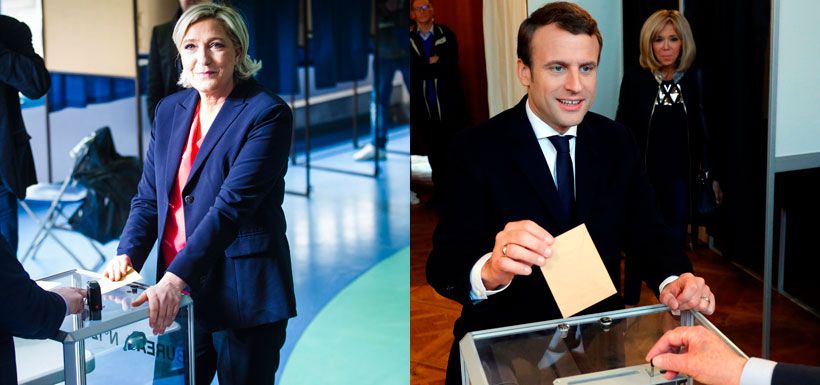 lepen-macron