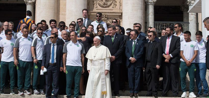 Chapecoense, Papa Francisco