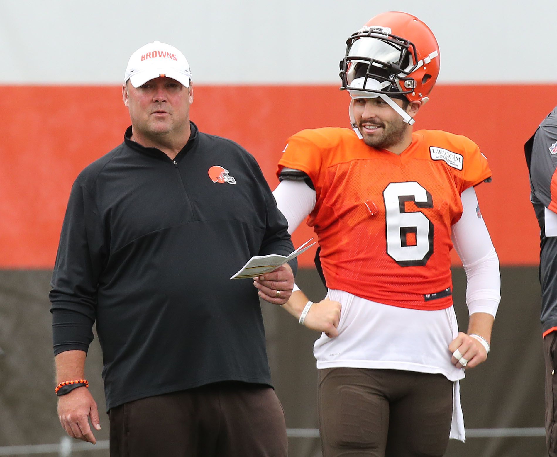 Cleveland Browns head coach Freddie Kitchens seen wearing