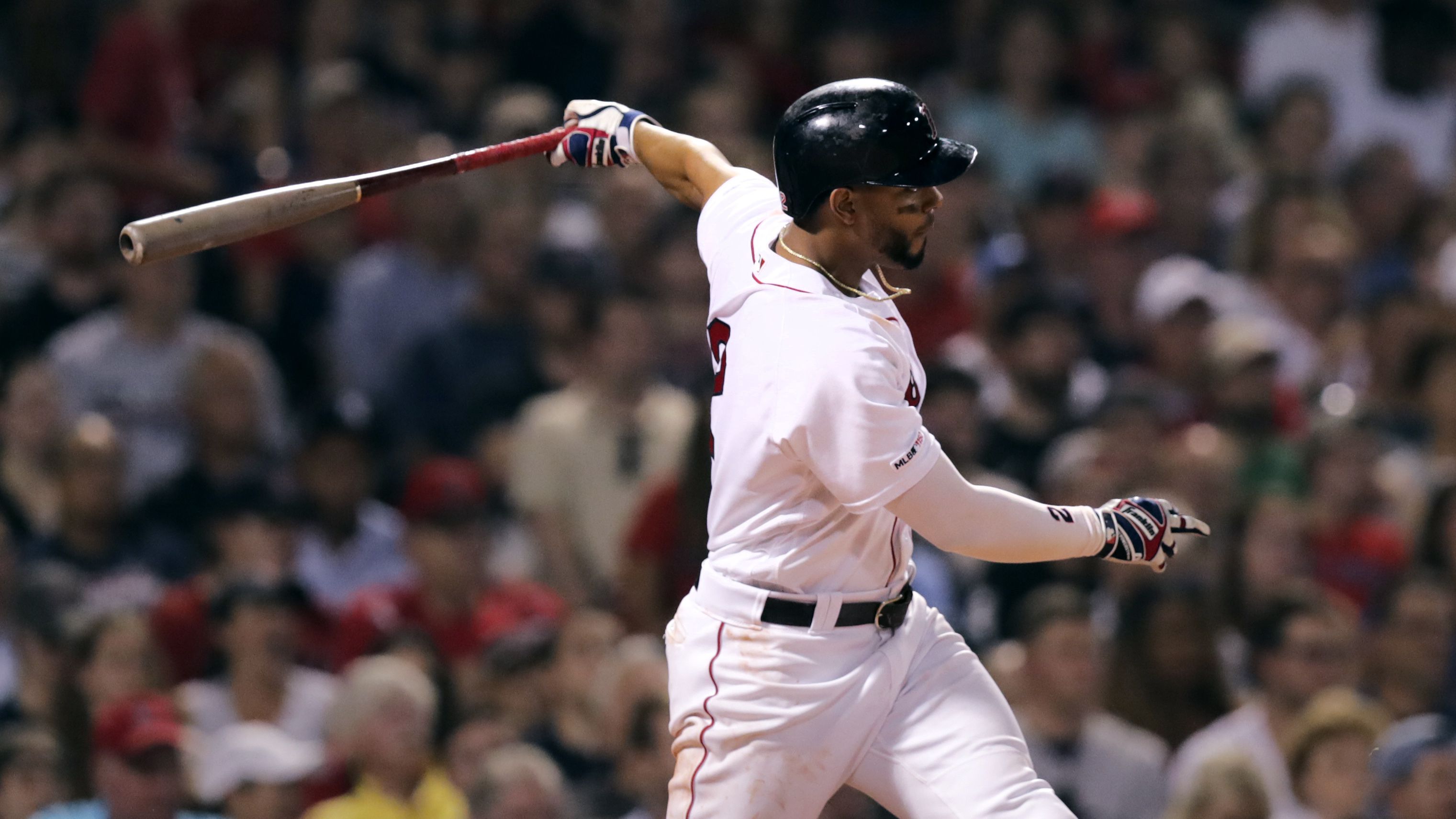 Xander Bogaerts hits first home run of the postseason! A dead