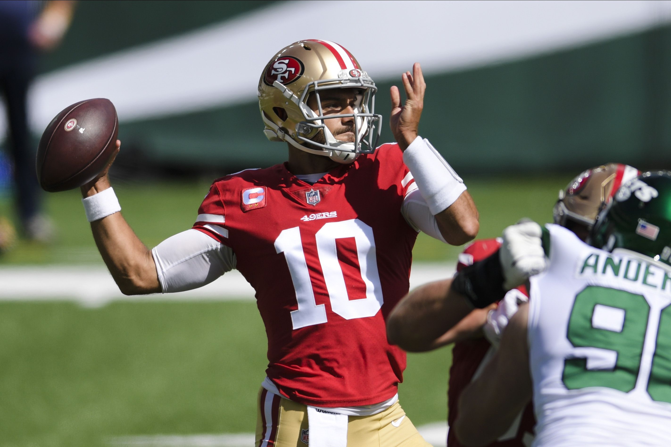 Garoppolo returns to practice for 49ers on limited basis