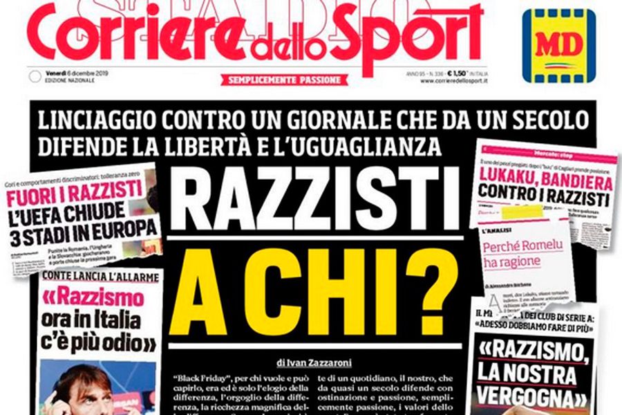 Portada Corriere dello Sport