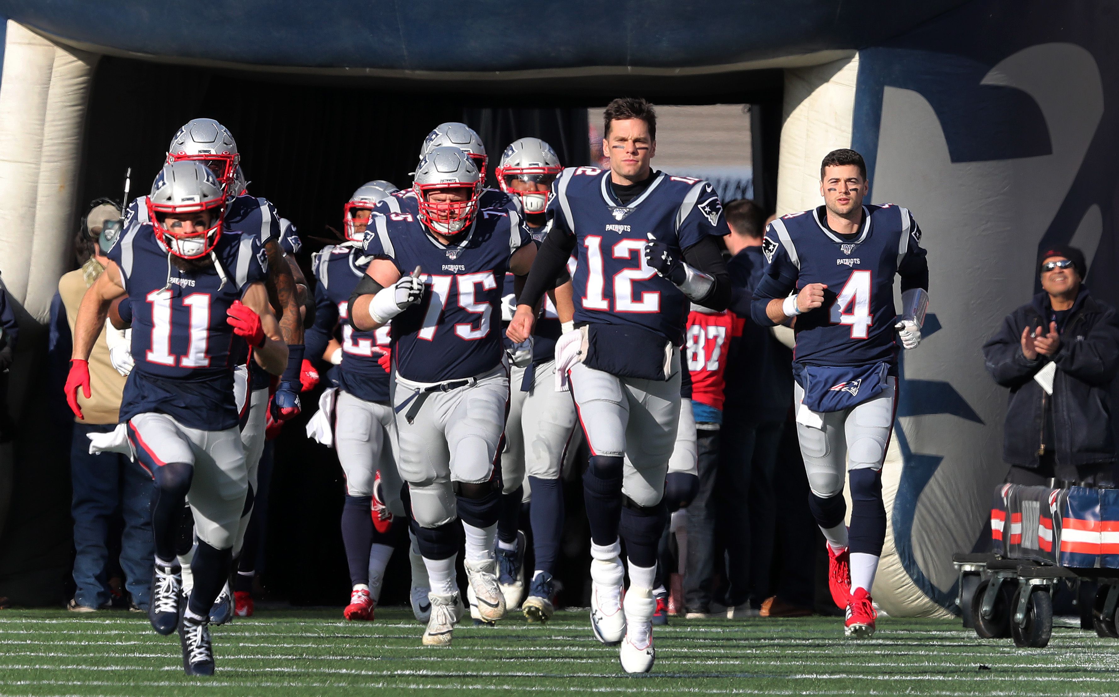 Tom Brady at home at Media Day - The Boston Globe