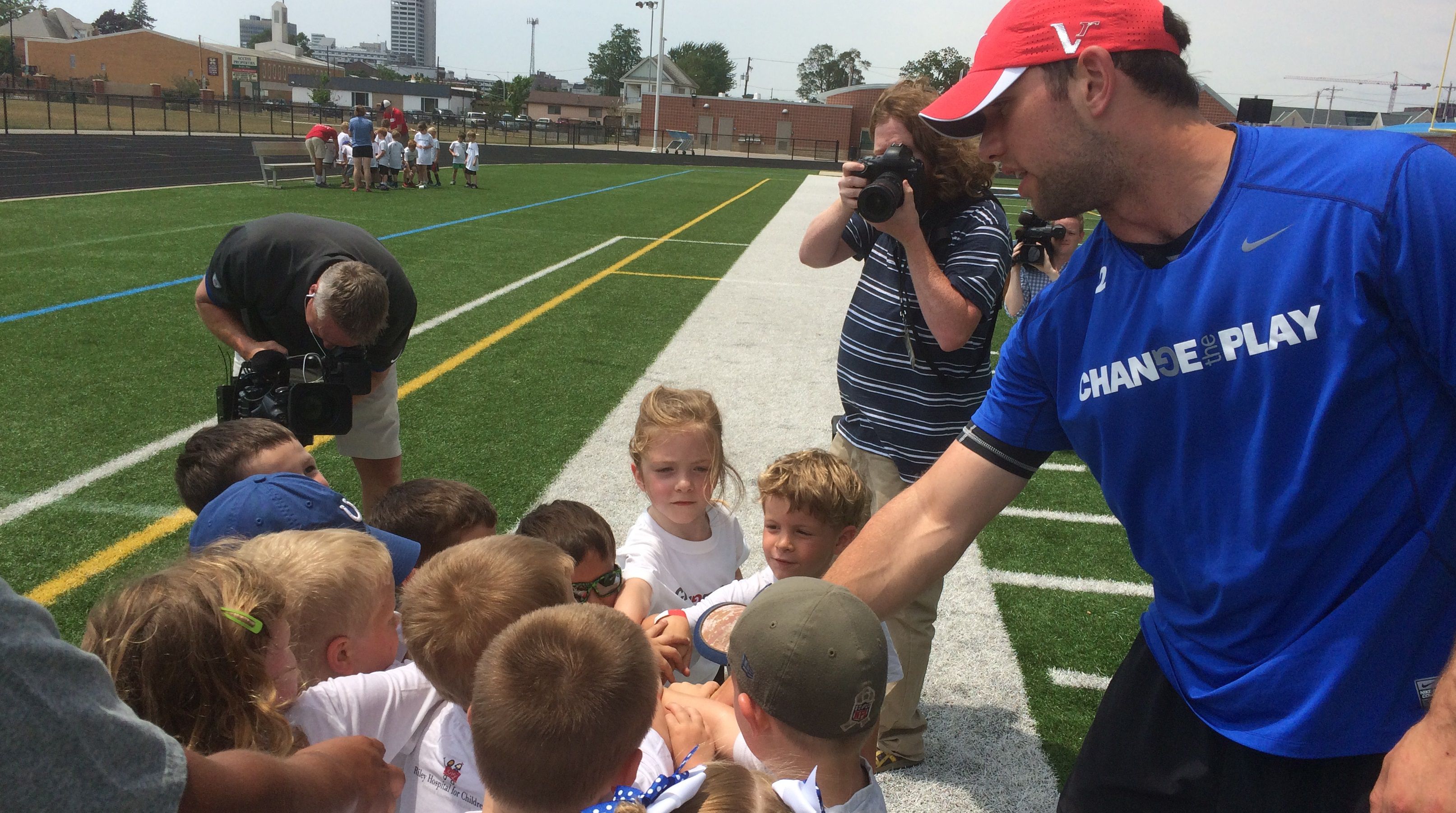 Quarterback Andrew Luck impressive in Colts training camp