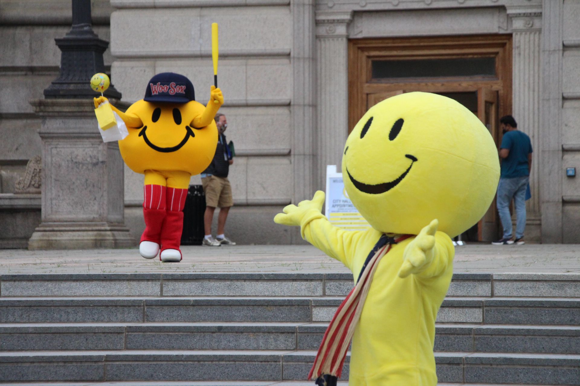 2021 Worcester Red Sox Smiley Ball Mascot