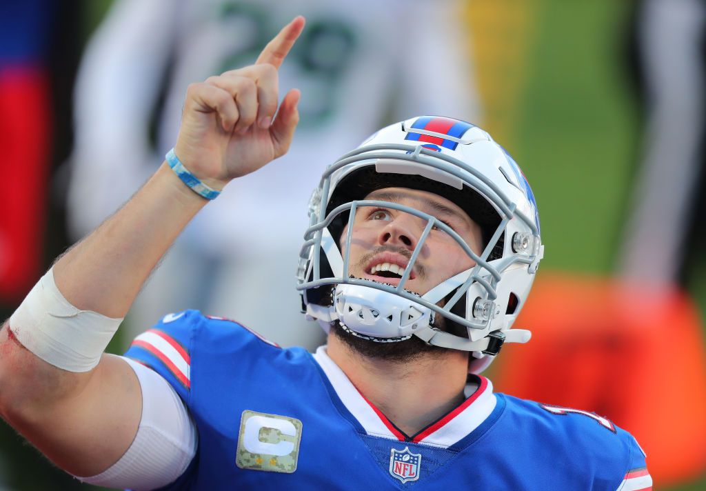 Column: With a heavy heart, Josh Allen leads Bills to statement win