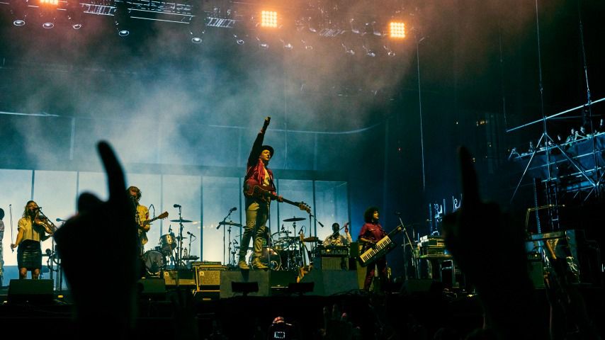 Arcade Fire by Cambria Harkey Lollapalooza 2017