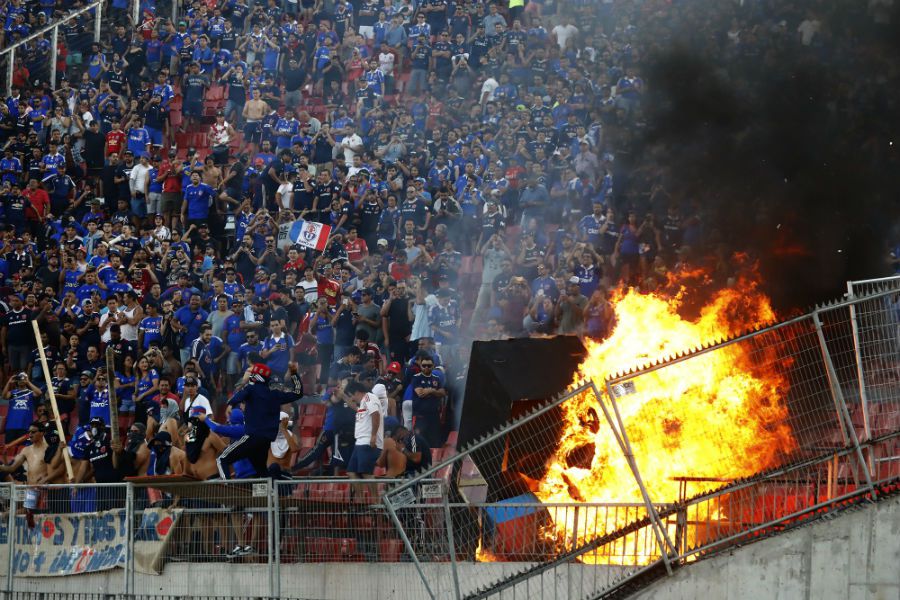 Incidentes U de Chile vs Internacional