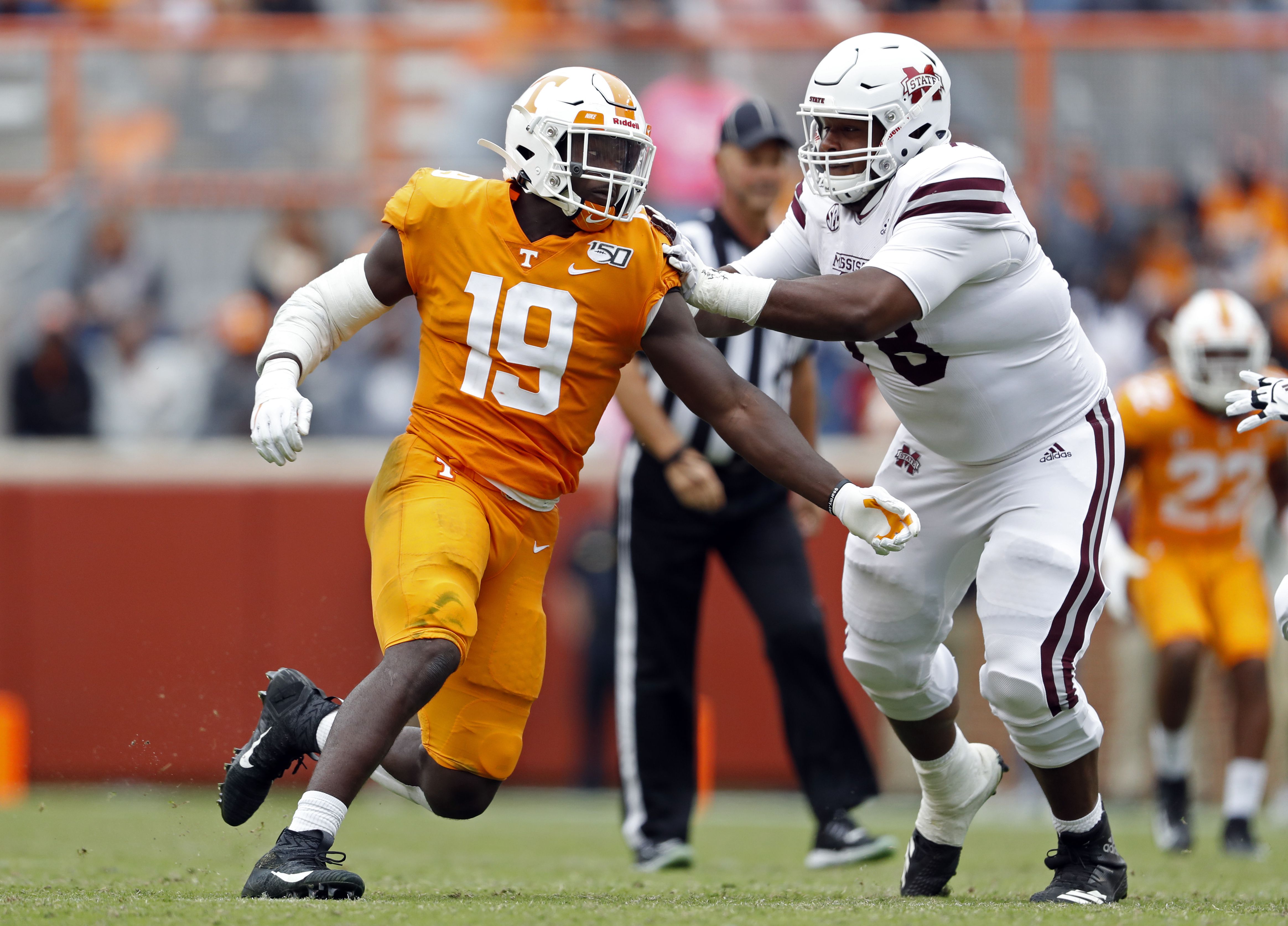 Report: Tennessee LB prospect Darrell Taylor visited Cardinals