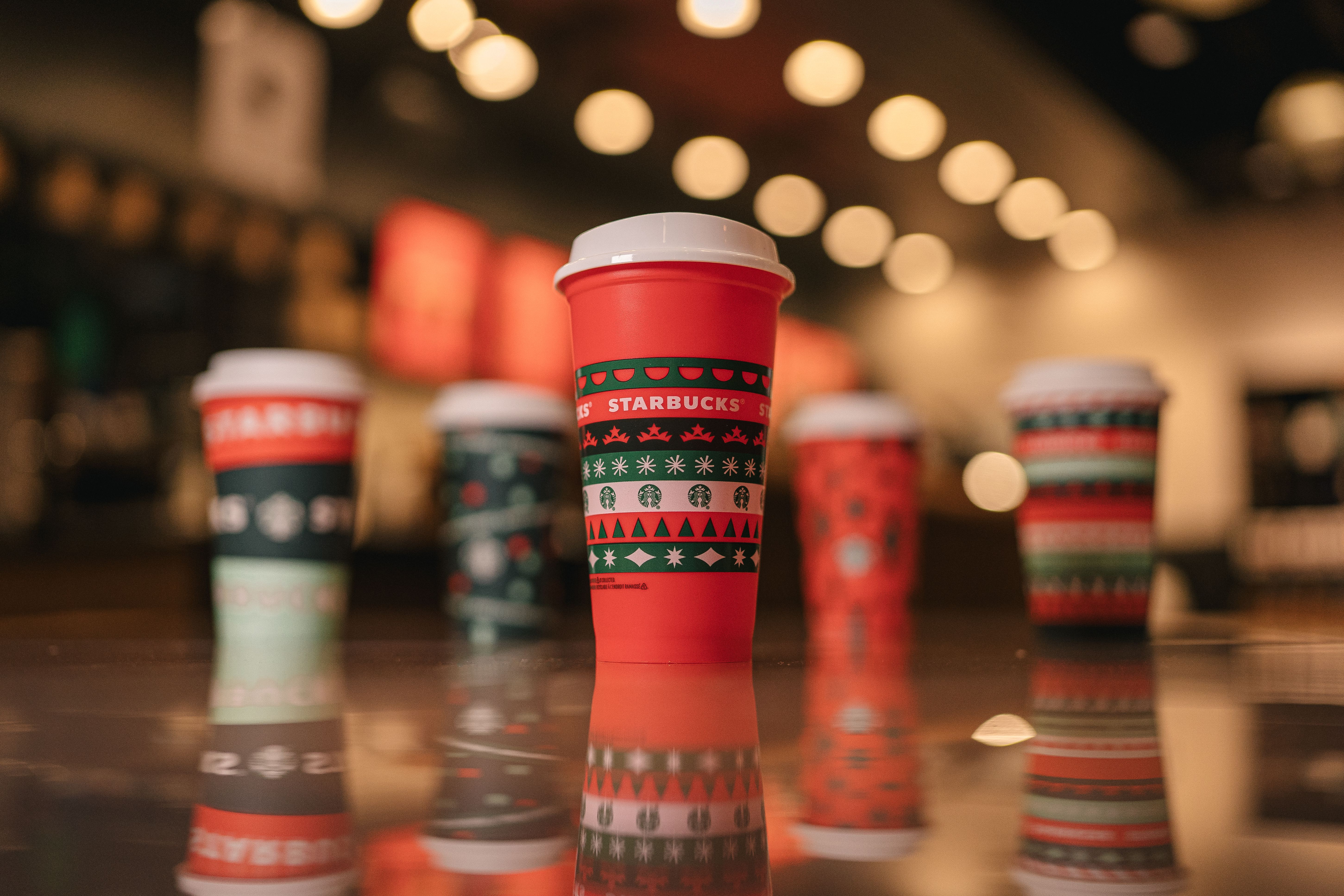 Starbucks unveils its 2020 holiday cups, including reusable option
