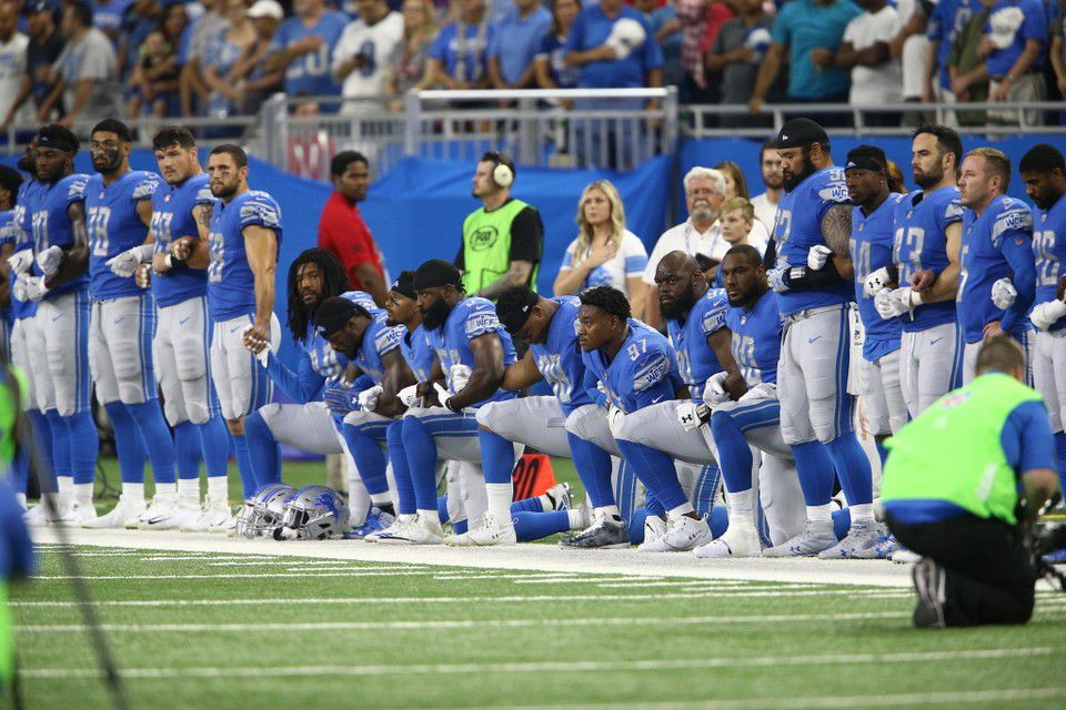 Detroit Lions steer clear of NFL anthem policy debate