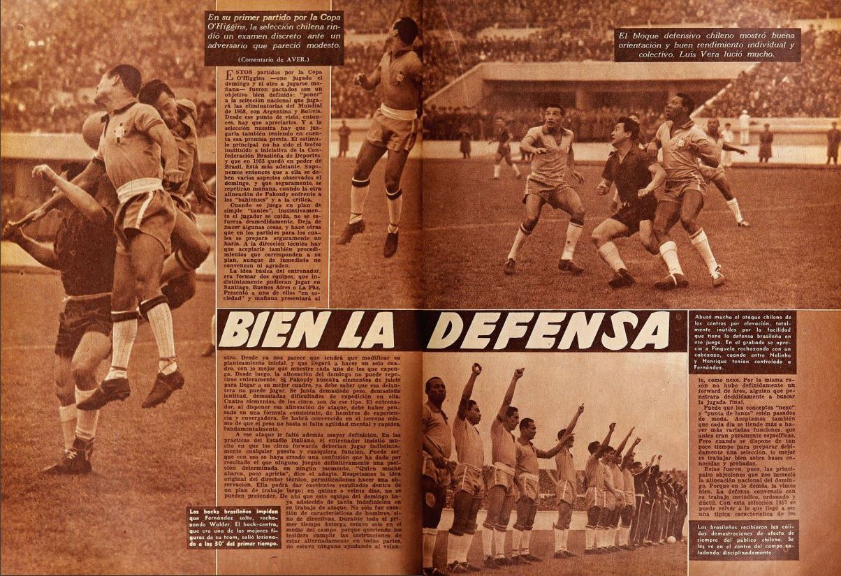 Chile 1 Brasil 1 1957, Revista Estadio