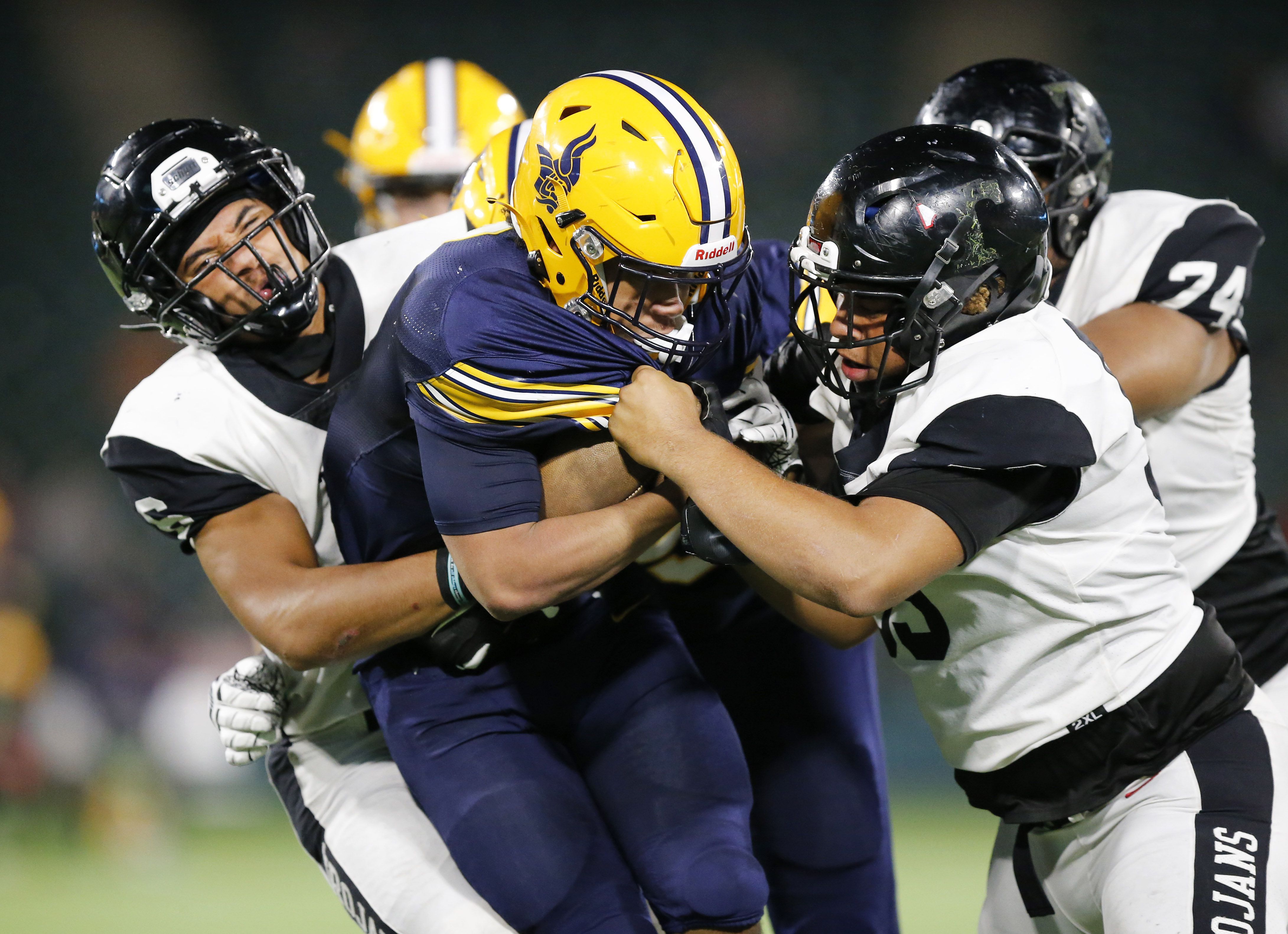 High school football at Globe Life Park: See photos of Euless Trinity's win  over Arlington Lamar