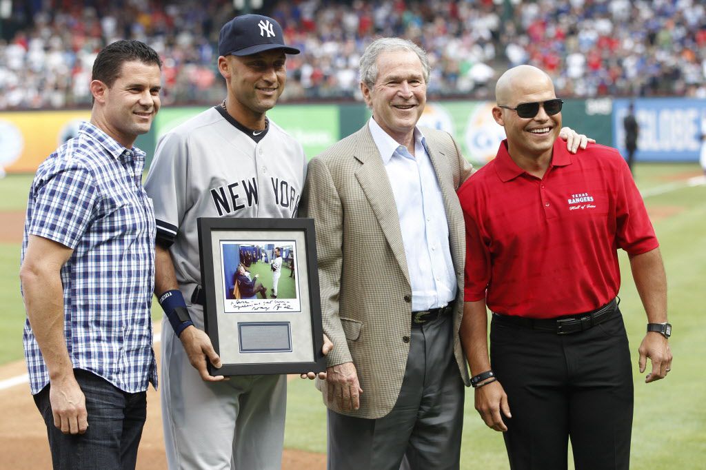 When Derek Jeter Warned President George Bush About a Ruthless Yankees  Fanbase Before Displaying a Strong Symbol of Unity in the Aftermath of the 9 /11 Tragedy - EssentiallySports