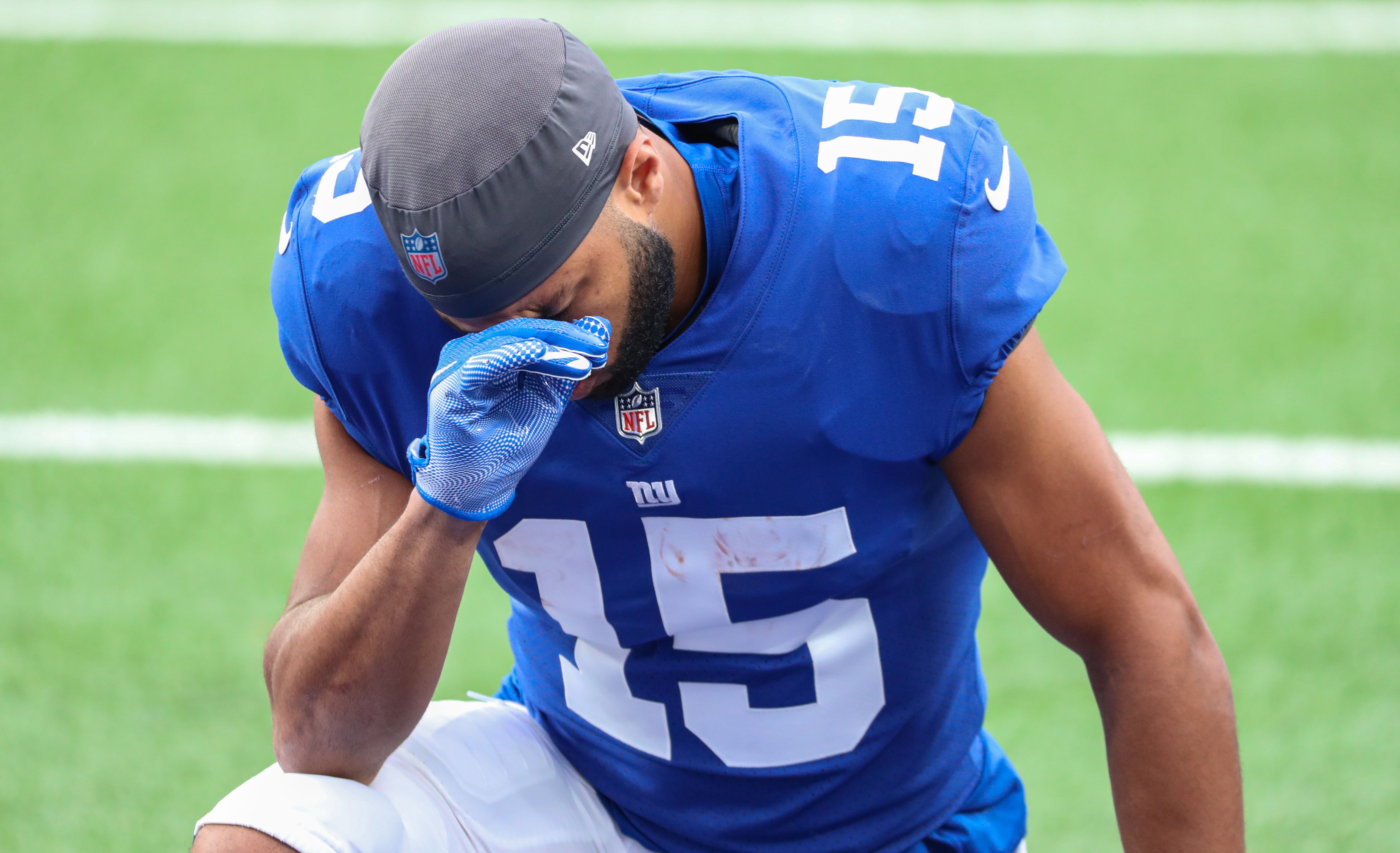 New York Giants' Golden Tate out, Daniel Jones questionable vs. Ravens