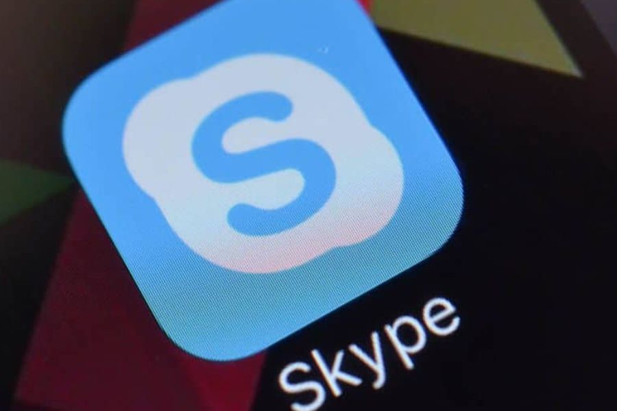 logo verde di skype