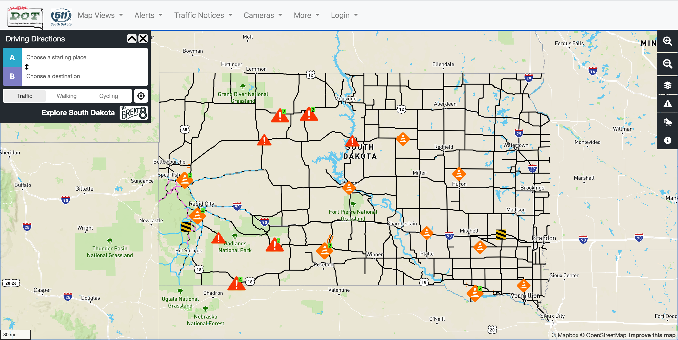 Sd Dot Road Conditions Map South Dakota Launches New Travel Information Site Called Sd511