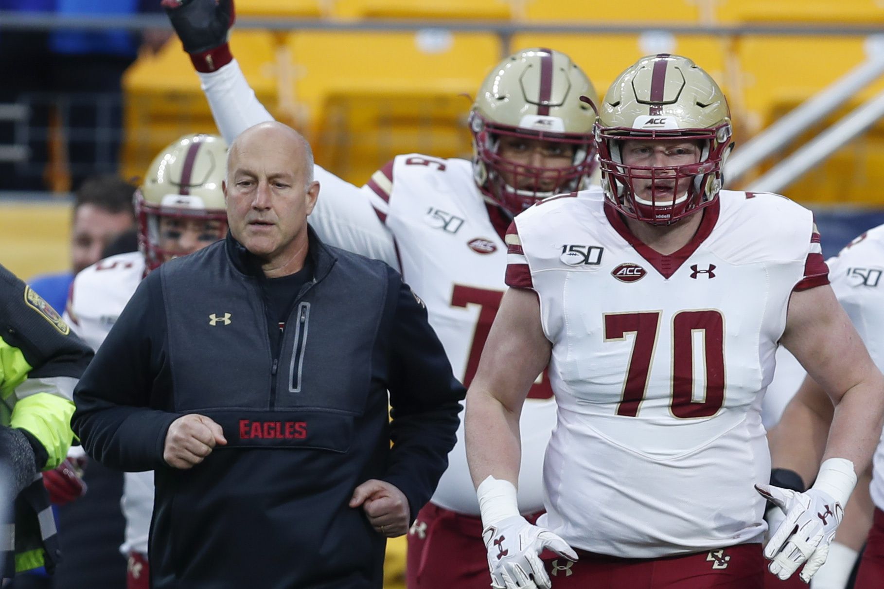 Boston College's John Phillips prepping at home for the NFL Draft - The  Boston Globe