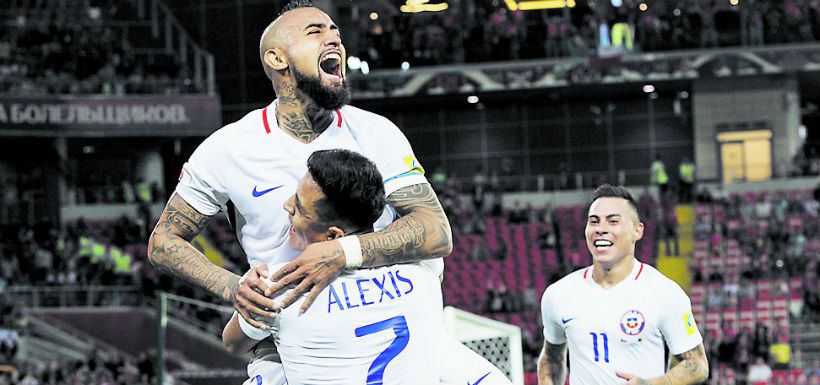 Arturo Vidal, Alexis Sánchez, Eduardo Vargas