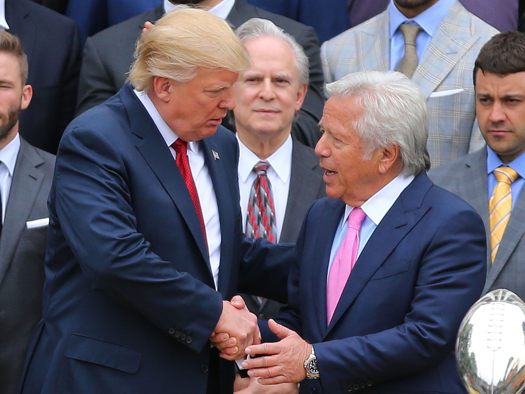 Donald Trump got Super Bowl ring from Patriots owner Robert Kraft