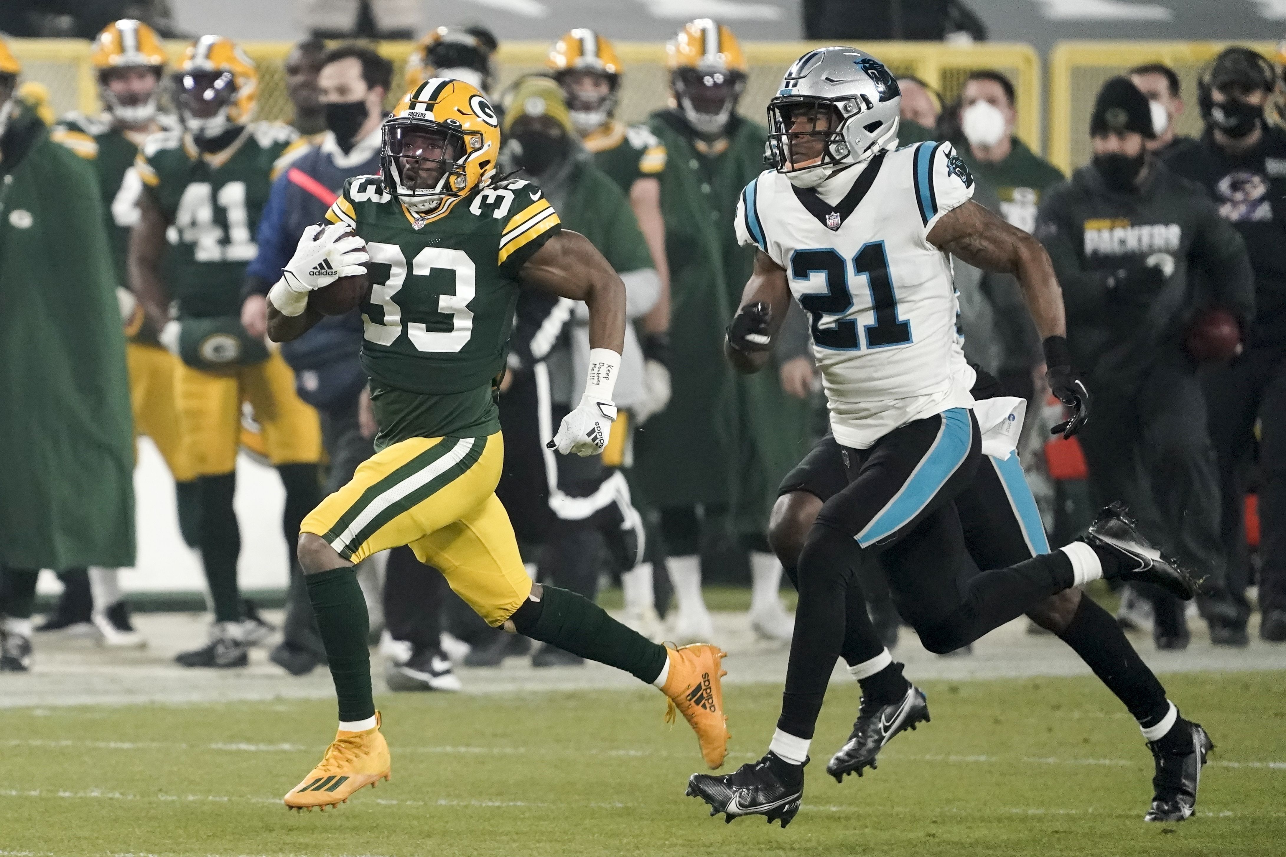 September 22, 2019: Green Bay Packers running back Jamaal Williams