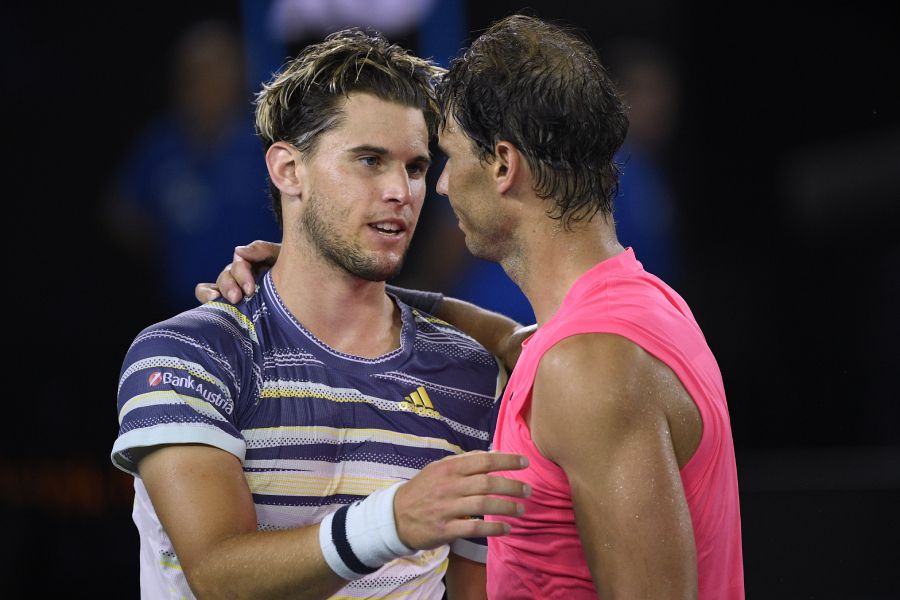 Dominic Thiem y Rafael Nadal