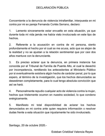 Carta Valencia