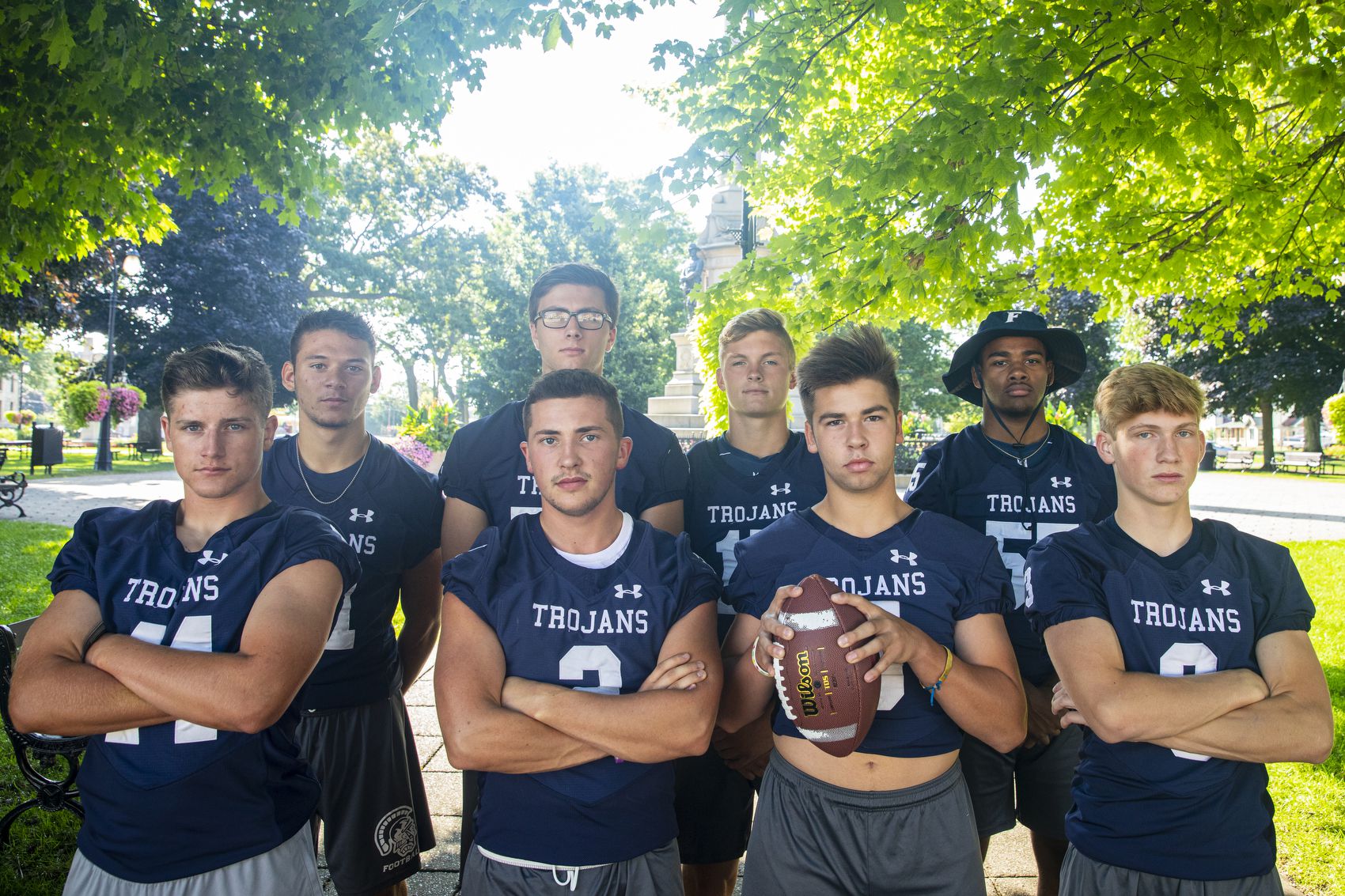 Kentucky high school football team wearing Vicis Zero1 helmet, the safest  according to the NFL.