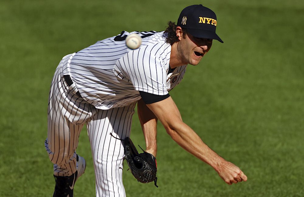 Yankees' Gerrit Cole tells his 9/11 story after blanking Orioles in NYPD cap