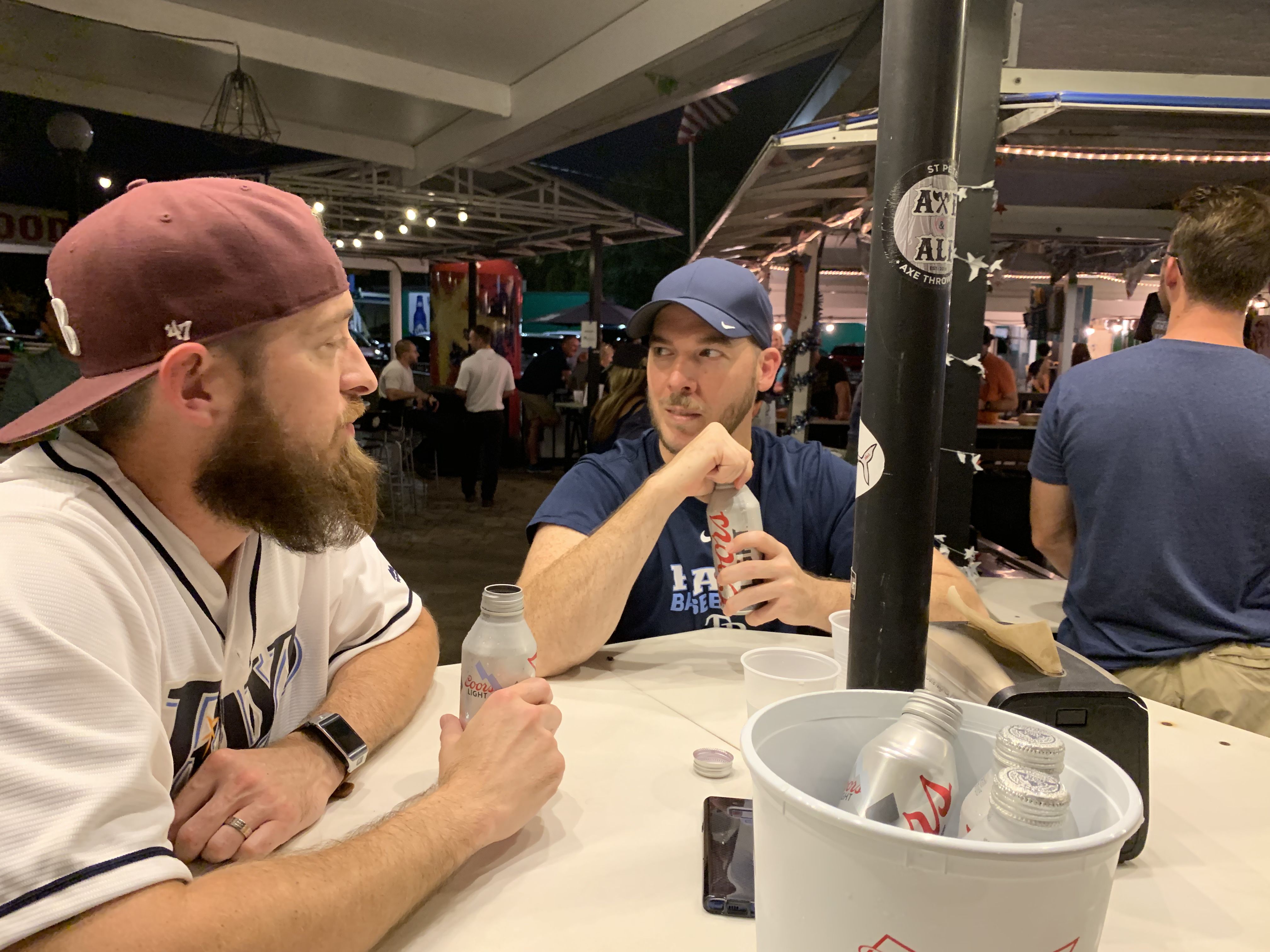 When @raysbaseball mascots DJ Kitty and Raymond stopped by our