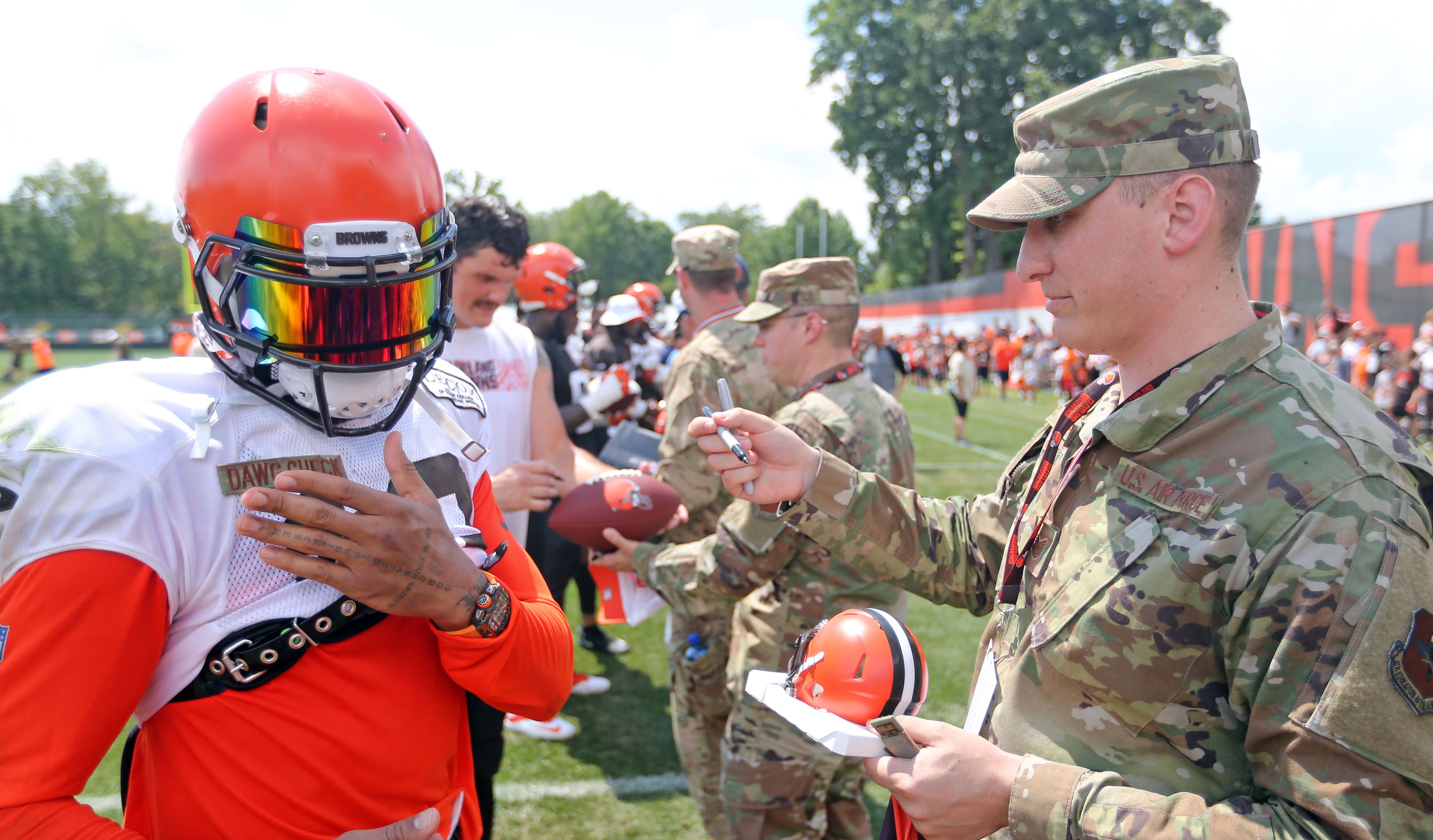 Videos Watch Freddie Kitchens Baker Mayfield Odell Beckham Jr