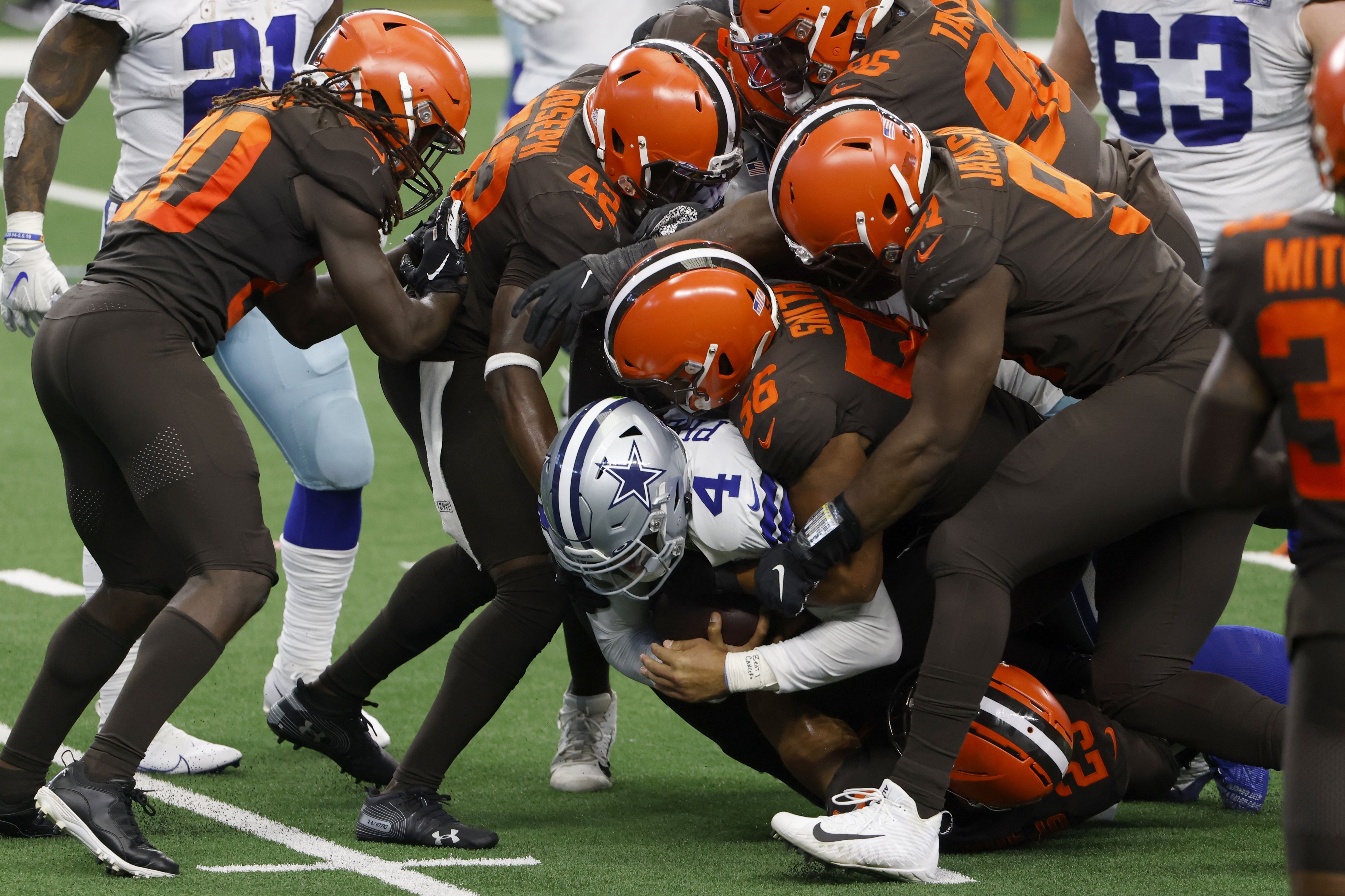 Cleveland Browns Baker Mayfield vs. Dallas Cowboys, October 4, 2020 