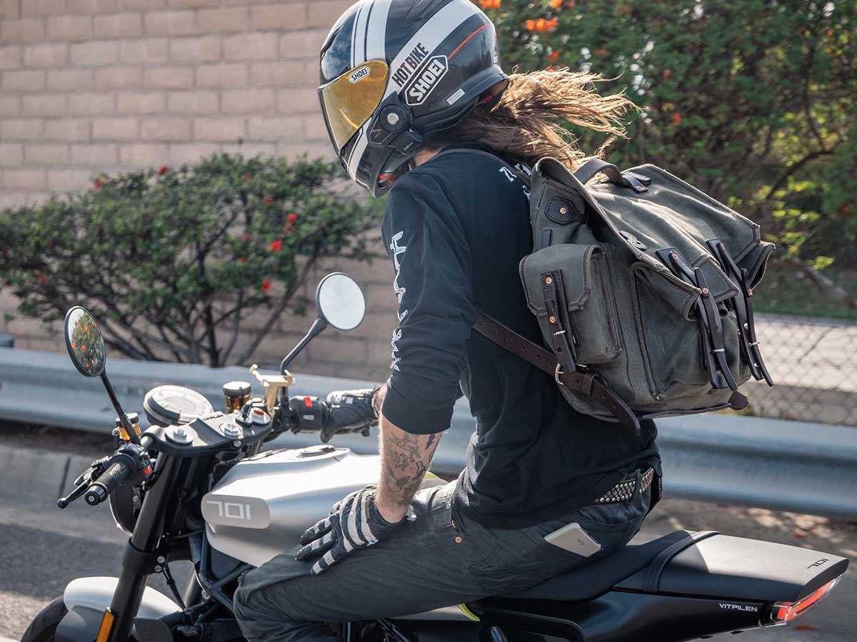 Saddleback Leather 5-Pocket Canvas Backpack Is Tougher Than Nails |  Motorcycle Cruiser
