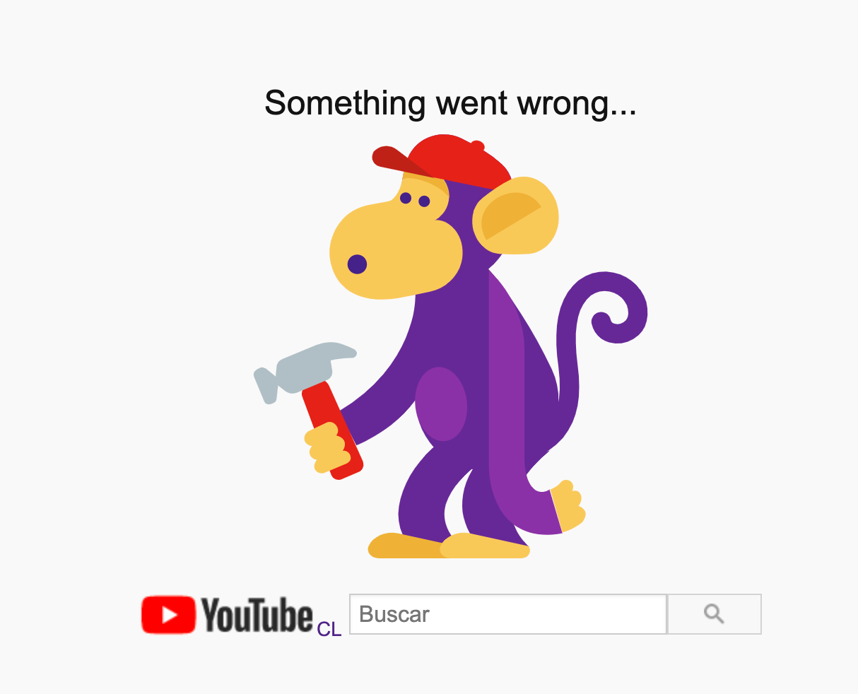 YouTube error