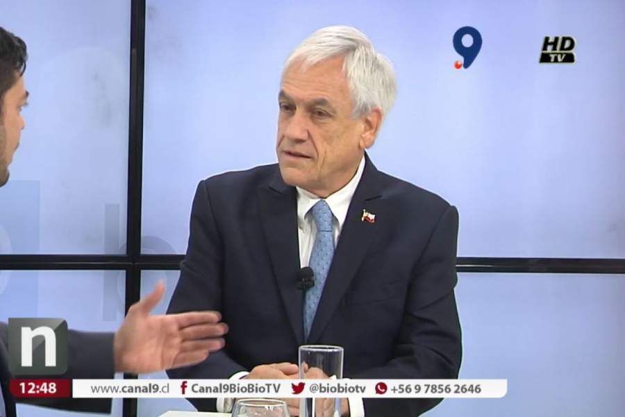 Piñera en canal 9