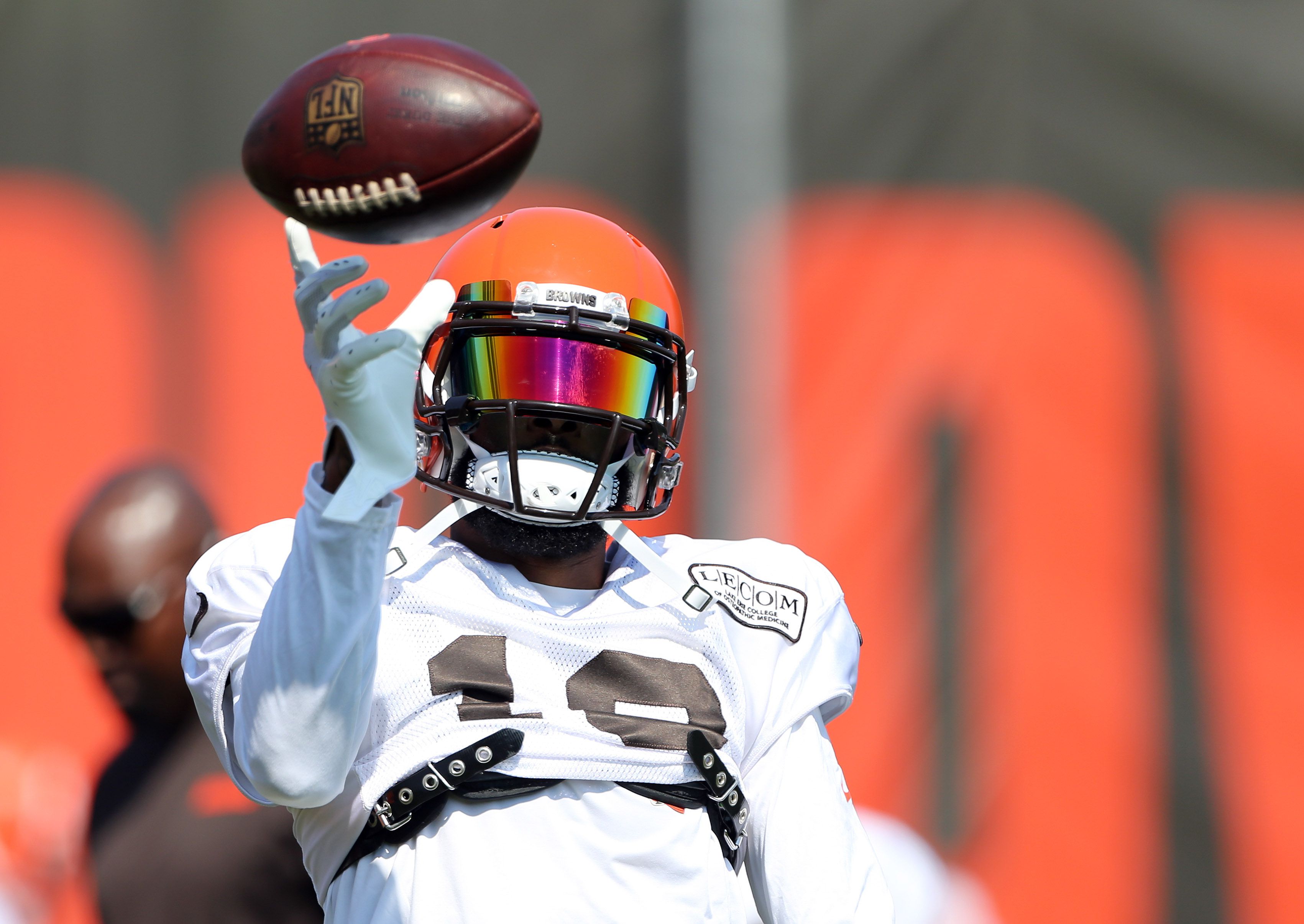 Browns' receiver Odell Beckham Jr. in day three of training camp