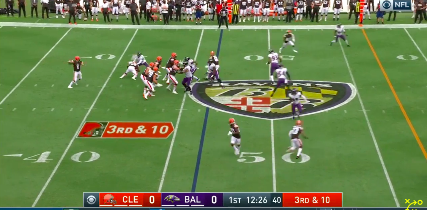 How Baker Mayfield stopped rolling into chaos and started throwing from the  pocket vs. Ravens -- Film Review 