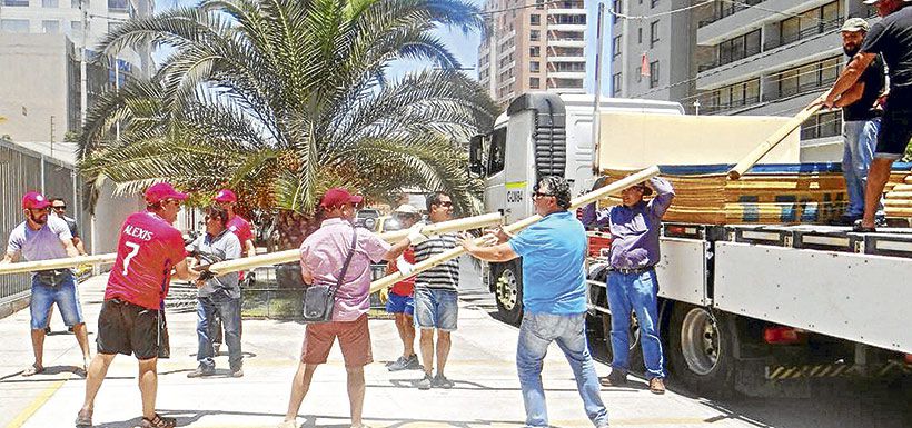 trabajadores minera escondida