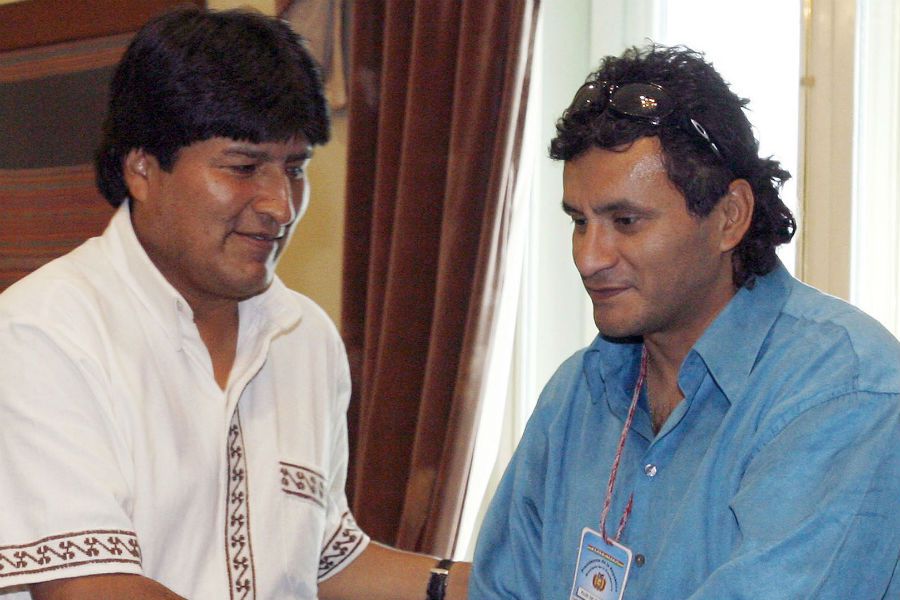 Etcheverry y Evo Morales