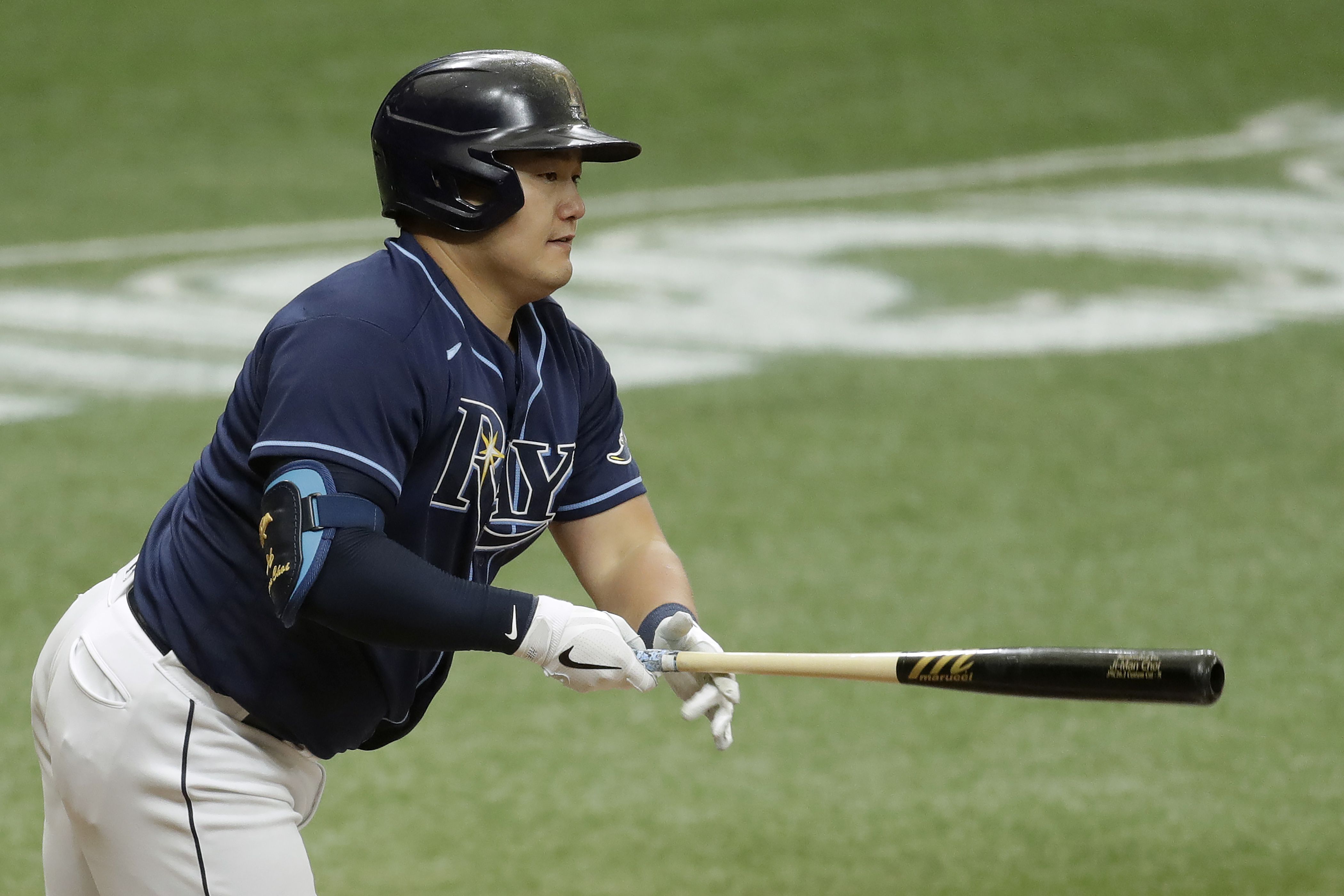 Meadows, Rays split with Yankees in 7-inning doubleheader