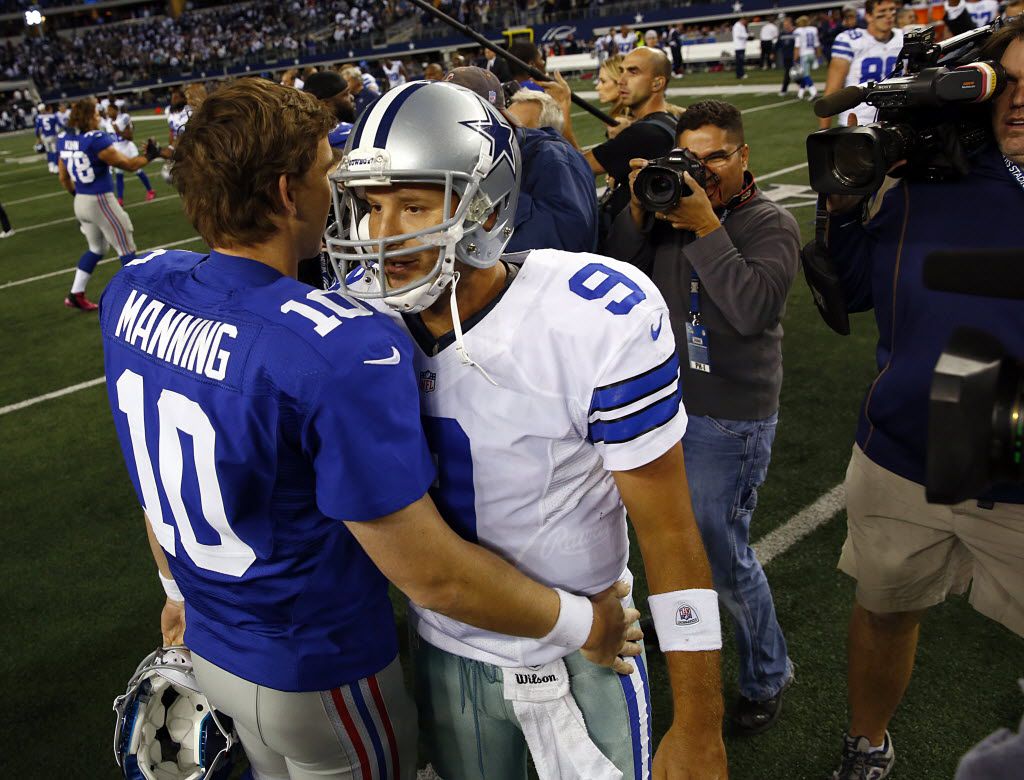 A look back at the top five memorable Tony Romo vs Eli Manning