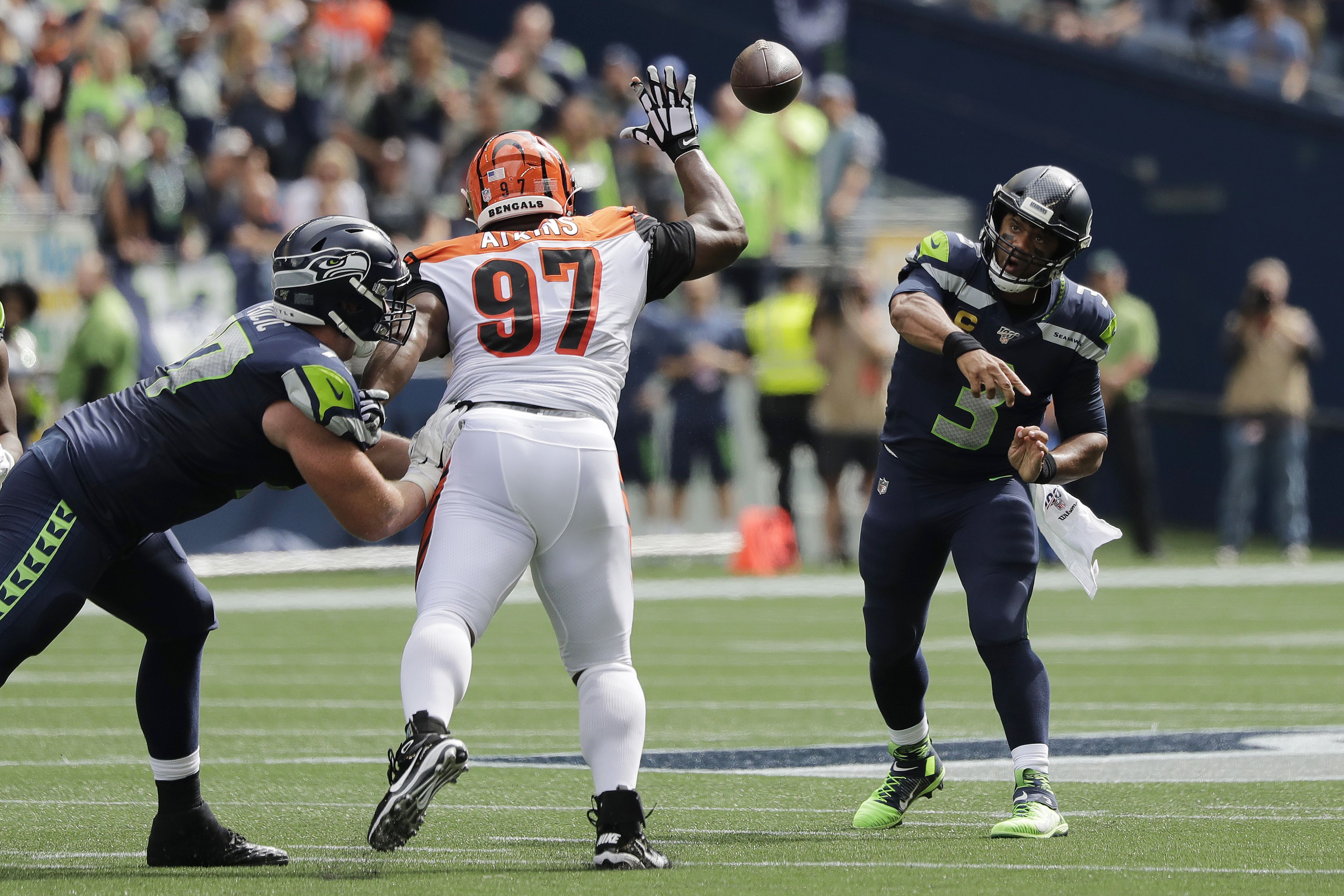 Watch: Seattle Seahawks' Russell Wilson praises team's toughness in win  over the Bengals 