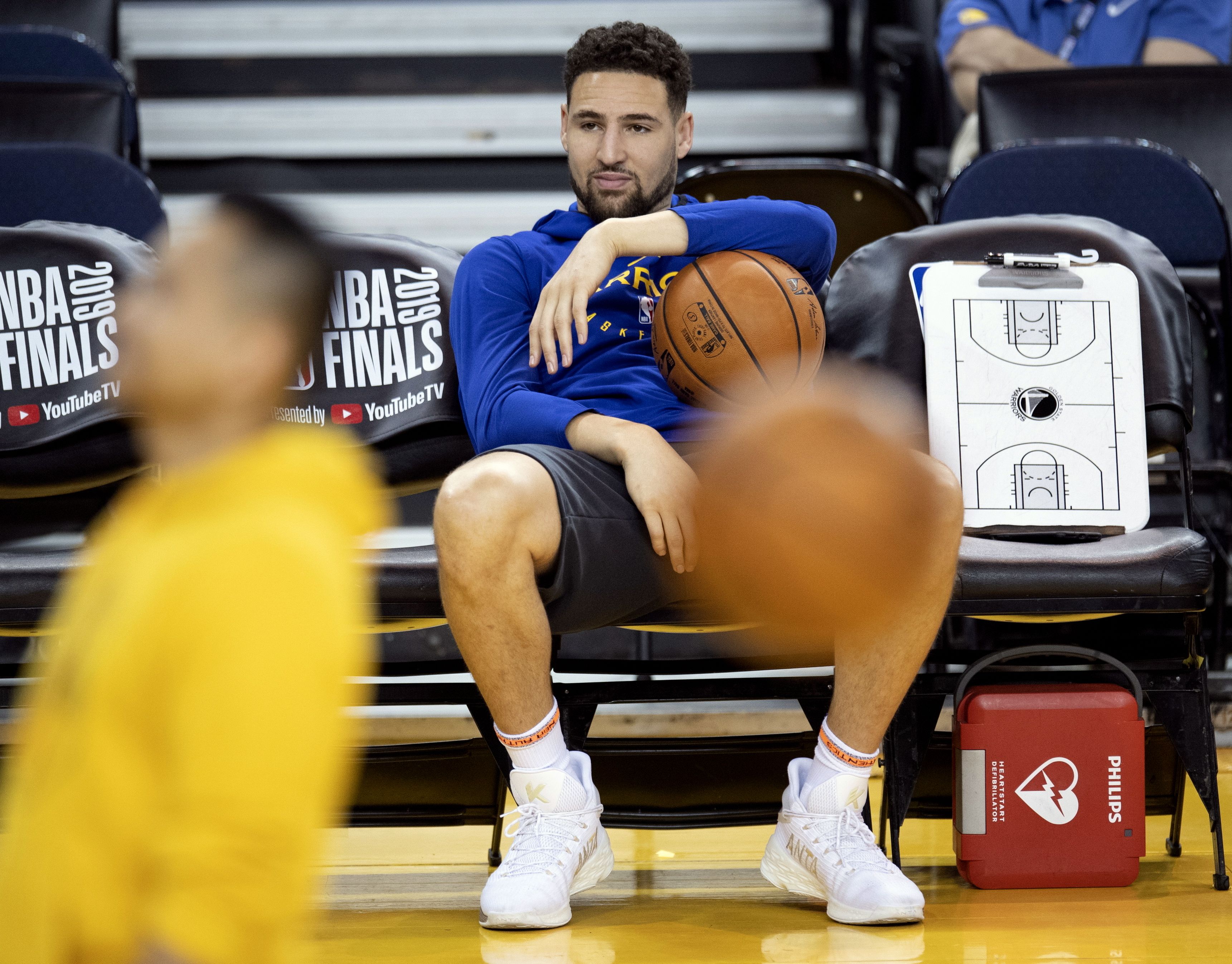 Golden State Warriors on X: Klay arrived at tonight's game in