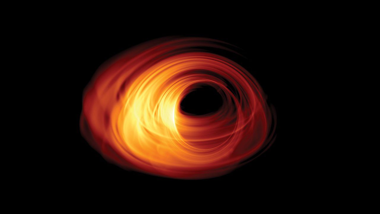 Simulated Image of an Accreting Black Hole