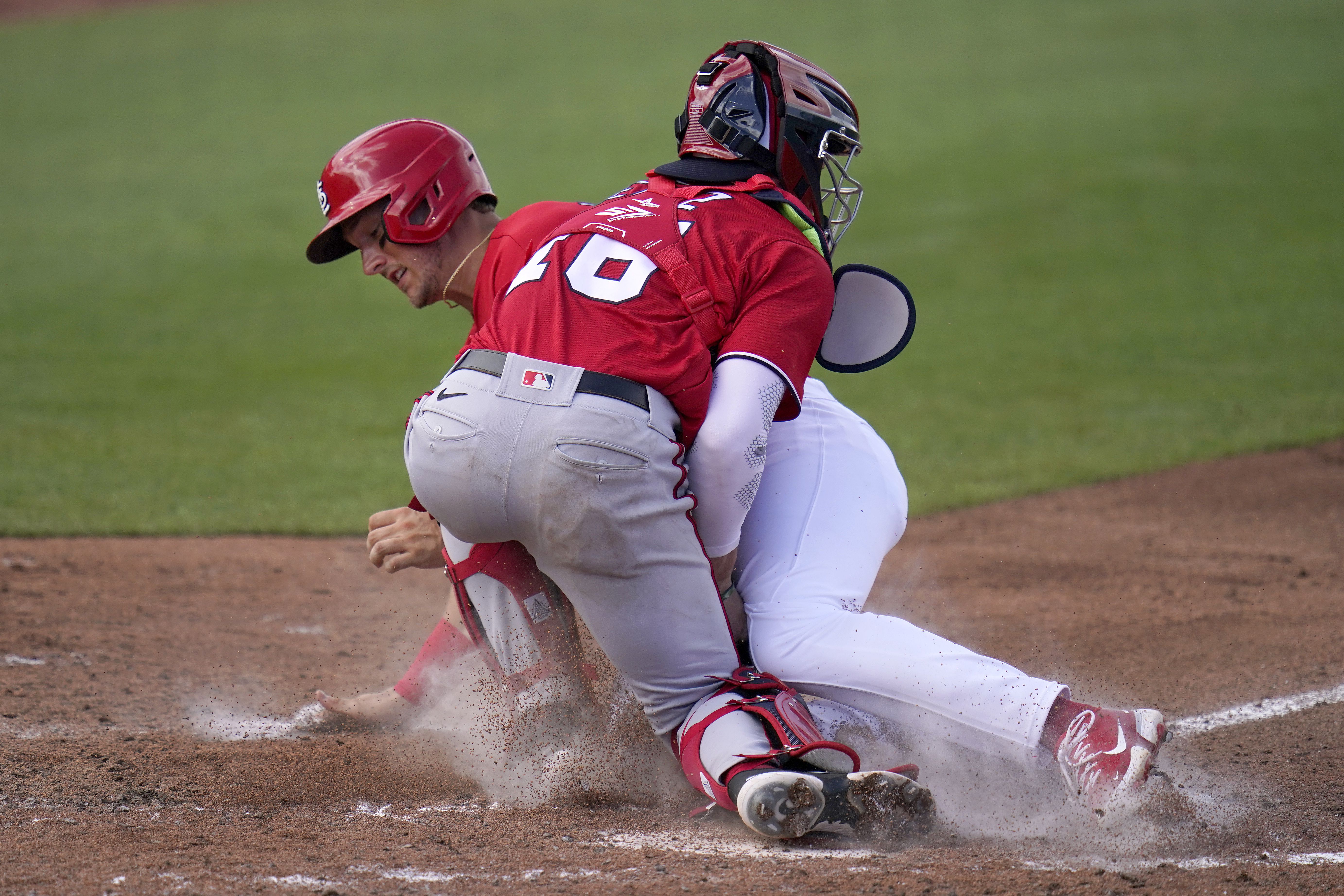 Arizona Diamondbacks' David Peralta runs in to score during the sixth  inning of a baseball game against the St. Louis Cardinals Friday, April 29,  2022, in St. Louis. (AP Photo/Jeff Roberson Stock