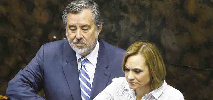 Carolina Goic y Alejandro Guillier